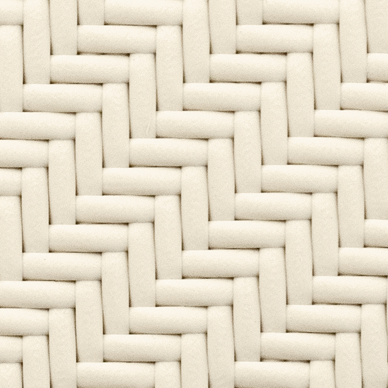 Outdoor Fiber - 7 MM FLAT - HERRINGBONE - WHITE - 520.7.H